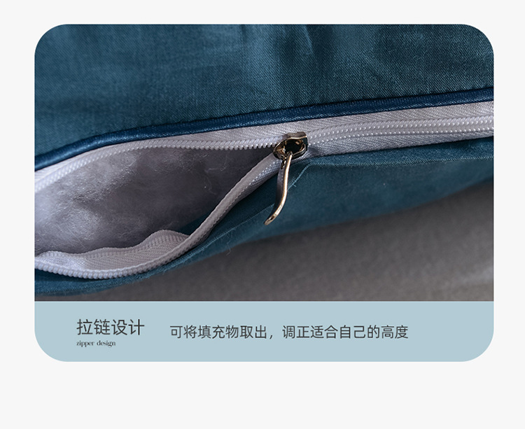 Manufacturers Produce Cotton Feather Velvet Three-Dimensional Pillow Core, Pillow Single Household Hotel Hotel Cervical Pillow Insert