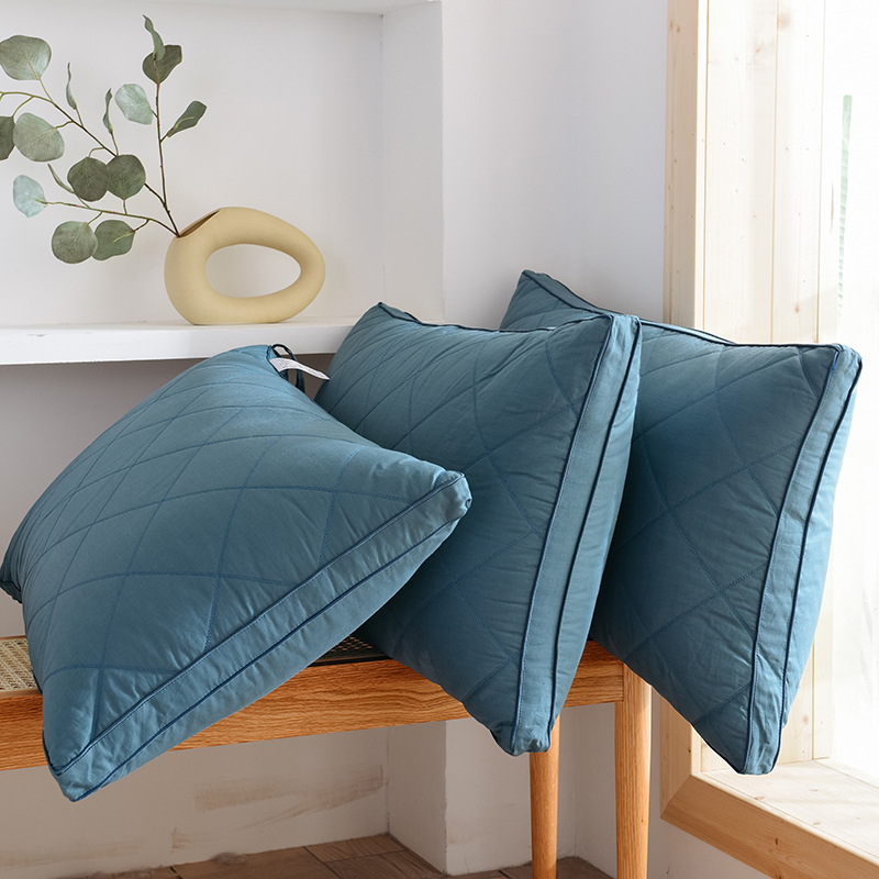 Manufacturers Produce Cotton Feather Velvet Three-Dimensional Pillow Core, Pillow Single Household Hotel Hotel Cervical Pillow Insert