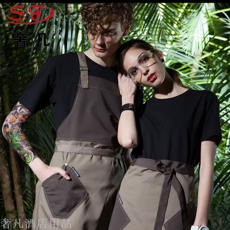Fashion apron hang neck apron Cafe tea shop apron apron apron