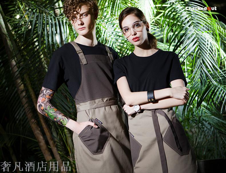 Fashion apron hang neck apron Cafe tea shop apron apron apron Fashion apron hang neck apron Cafe tea shop apron apron apron