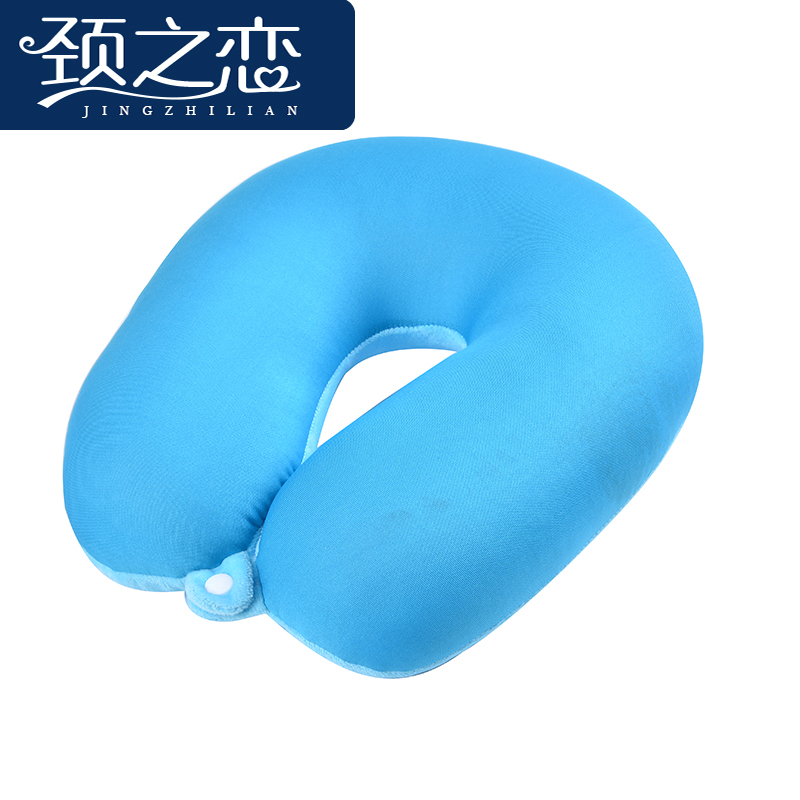 Monochromatic particle u - shaped pillow with buckle, pillow for cervical vertebra terms particle nap pillow
