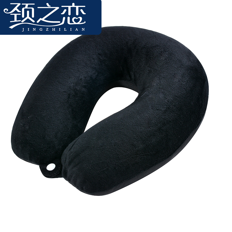Monochromatic particle u - shaped pillow with buckle, pillow for cervical vertebra terms particle nap pillow