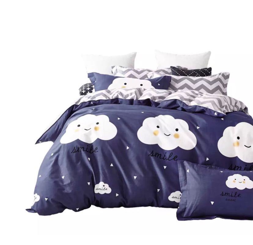 Pure cotton four-piece wedding student hotel bed quilt pillow pillow pillow case full cotton quilt.