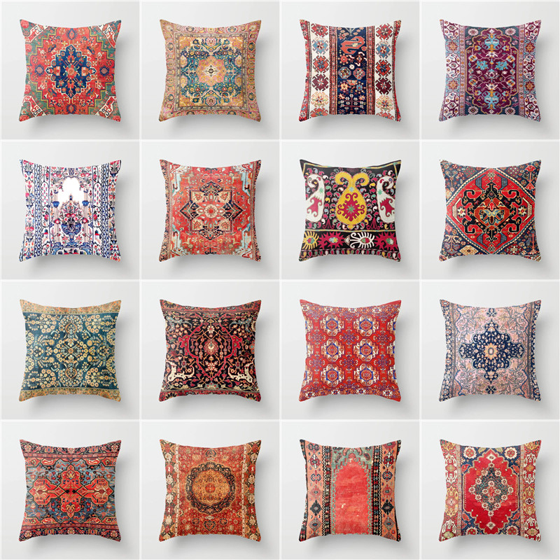 Nordic Ins Bed &amp; Breakfast Moroccan Style Pillow Indian Bohemian Light Luxury Living Room Bedroom Cushion Lumbar Pillow Pillow