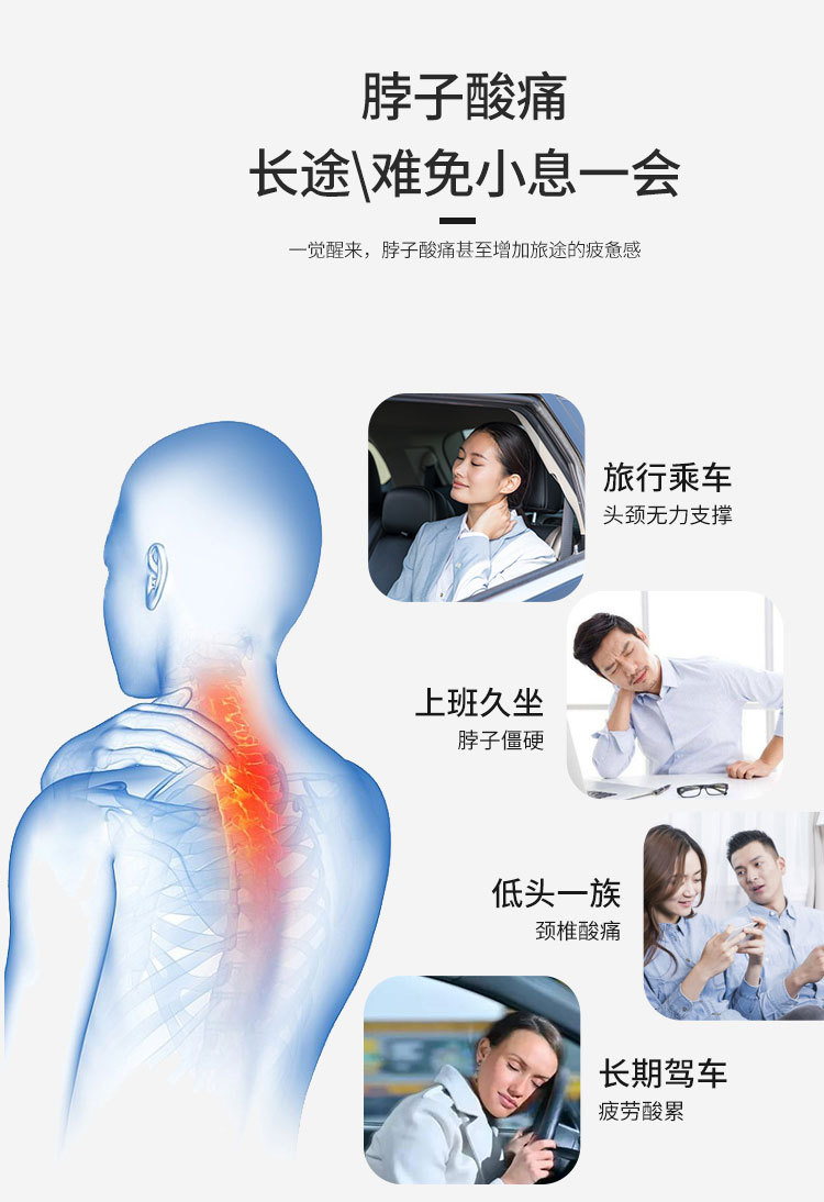 Factory Direct Sales One Product Dropshipping Can Be Customized Logo Adult Travel Neck Pillow Office Gadgets Afternoon Nap Pillow U Pillow