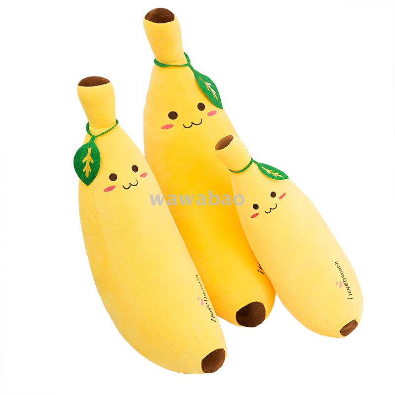 Fruit banana pillow cute pillow strip pillow plush toy doll bed doll