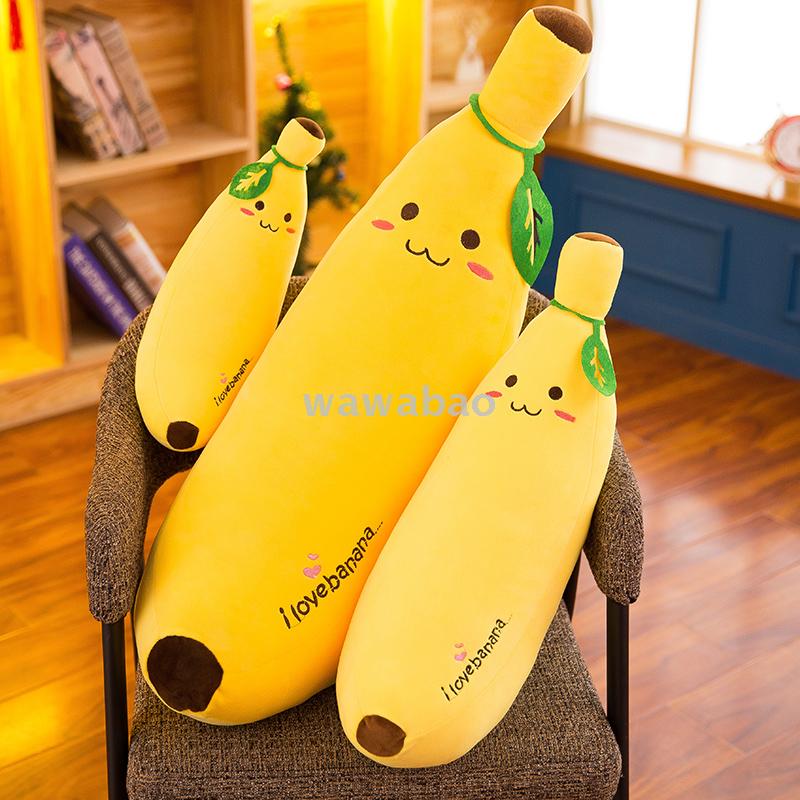 Fruit banana pillow cute pillow strip pillow plush toy doll bed doll