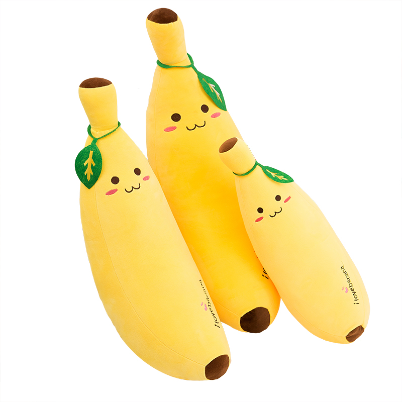 Fruit banana pillow cute pillow strip pillow plush toy doll bed doll