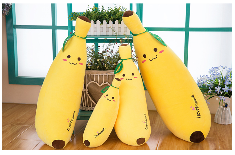 Fruit banana pillow cute pillow strip pillow plush toy doll bed doll