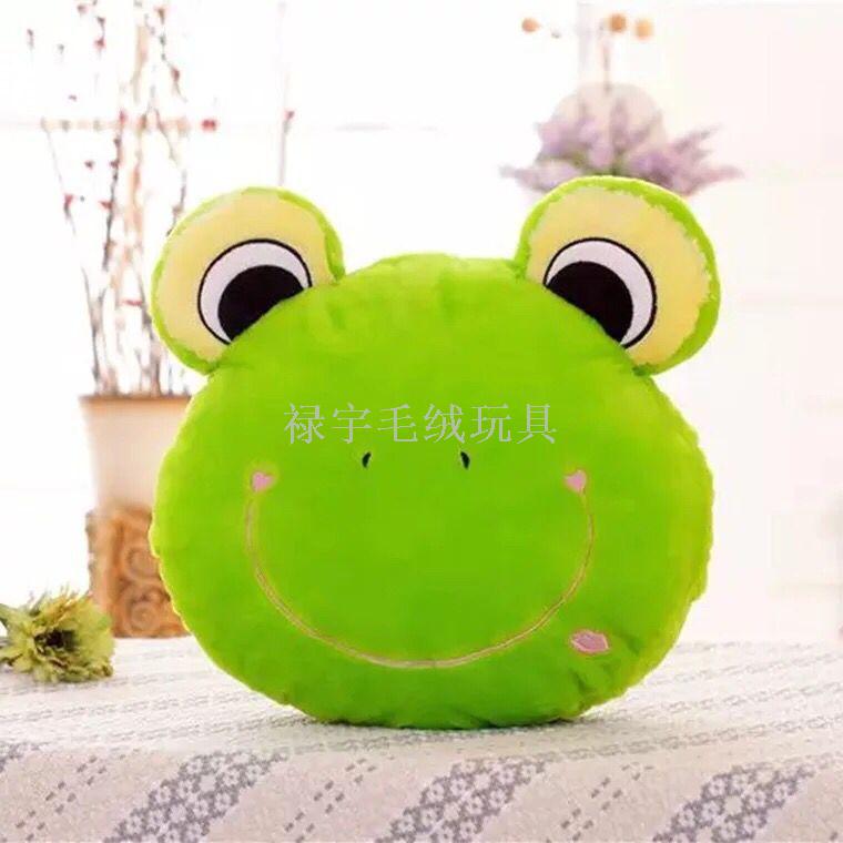 Colorful LED light pillow plush toy pillow Kitty panda frog head pillow new will light up