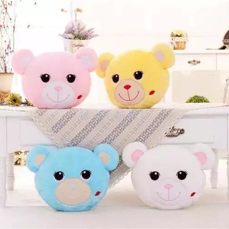 Colorful LED light pillow plush toy pillow Kitty panda frog head pillow new will light up