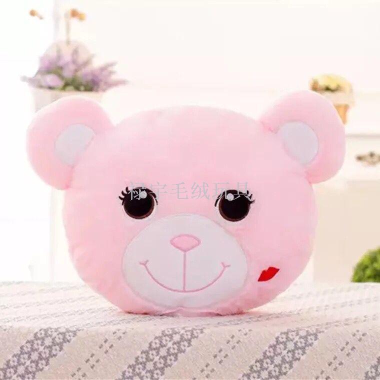 Colorful LED light pillow plush toy pillow Kitty panda frog head pillow new will light up