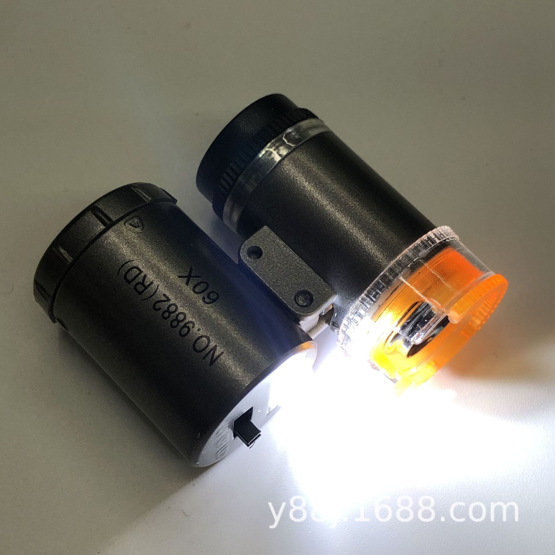 New UV Lamp LED Light with Money Detector Adjustable 60 Times Portable Microscope Magnifying Glass