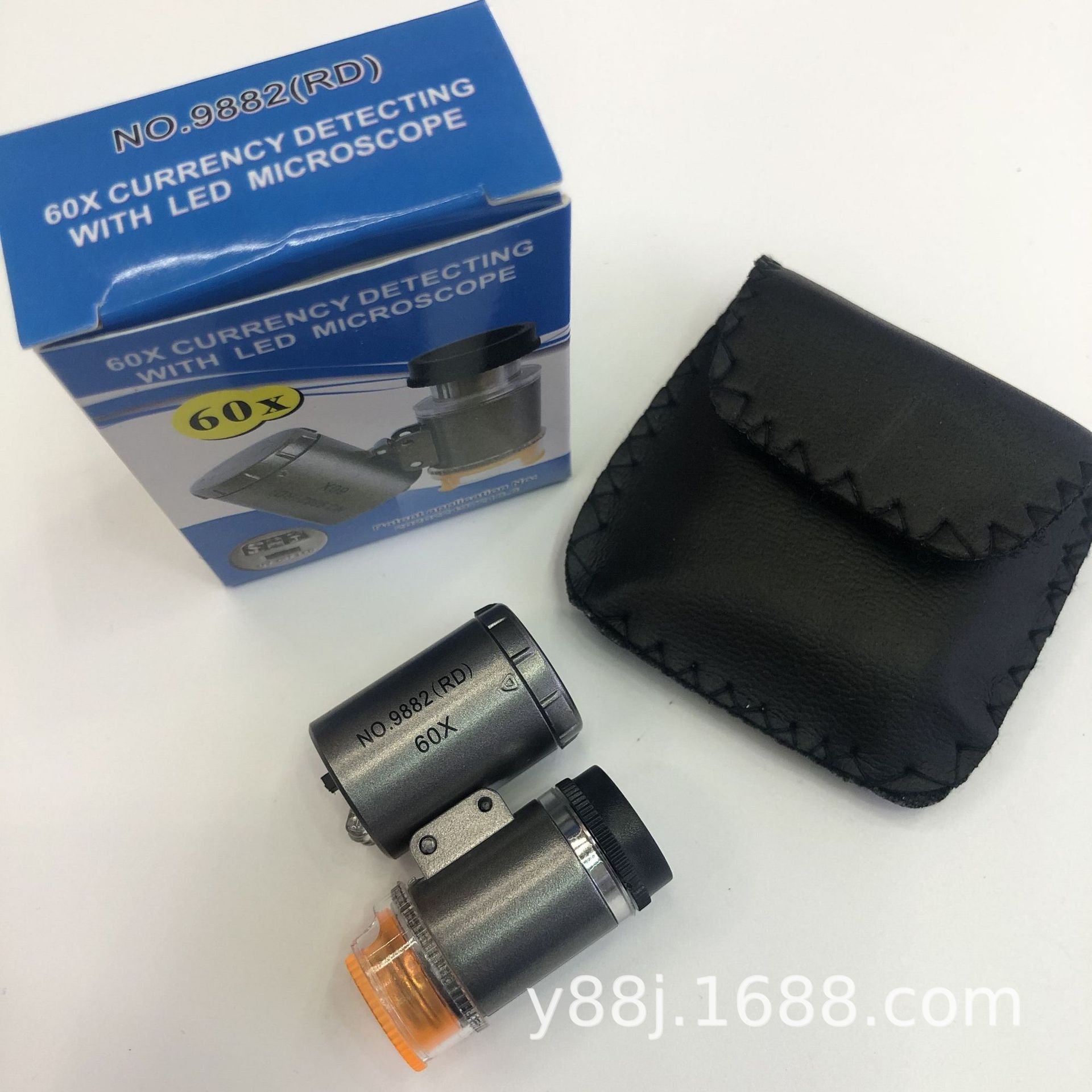 New UV Lamp LED Light with Money Detector Adjustable 60 Times Portable Microscope Magnifying Glass