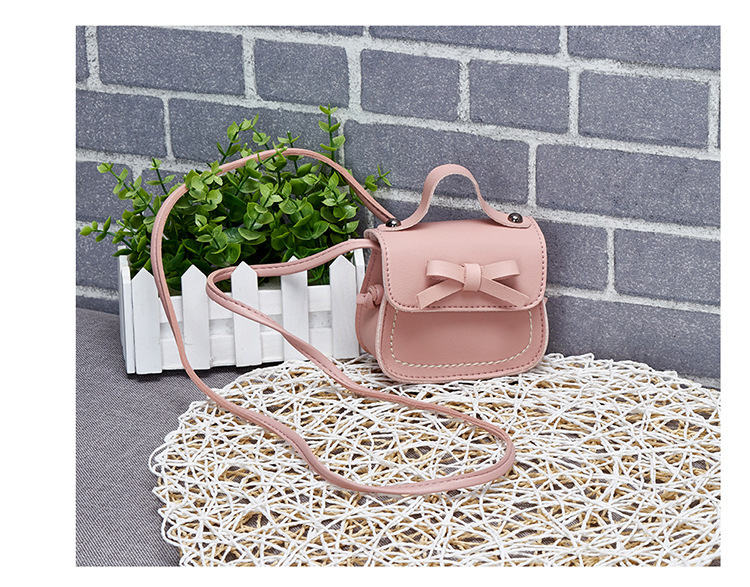 2021 Korean Style New Girls' Single-Shoulder Bag Crossbody Fashion Mini Bow Personalized Children's Pocket Money Accessories Bag 2021 Korean Style New Girls' Single-Shoulder Bag Crossbody Fashion Mini Bow Personalized Children's Pocket Money Accessories Bag