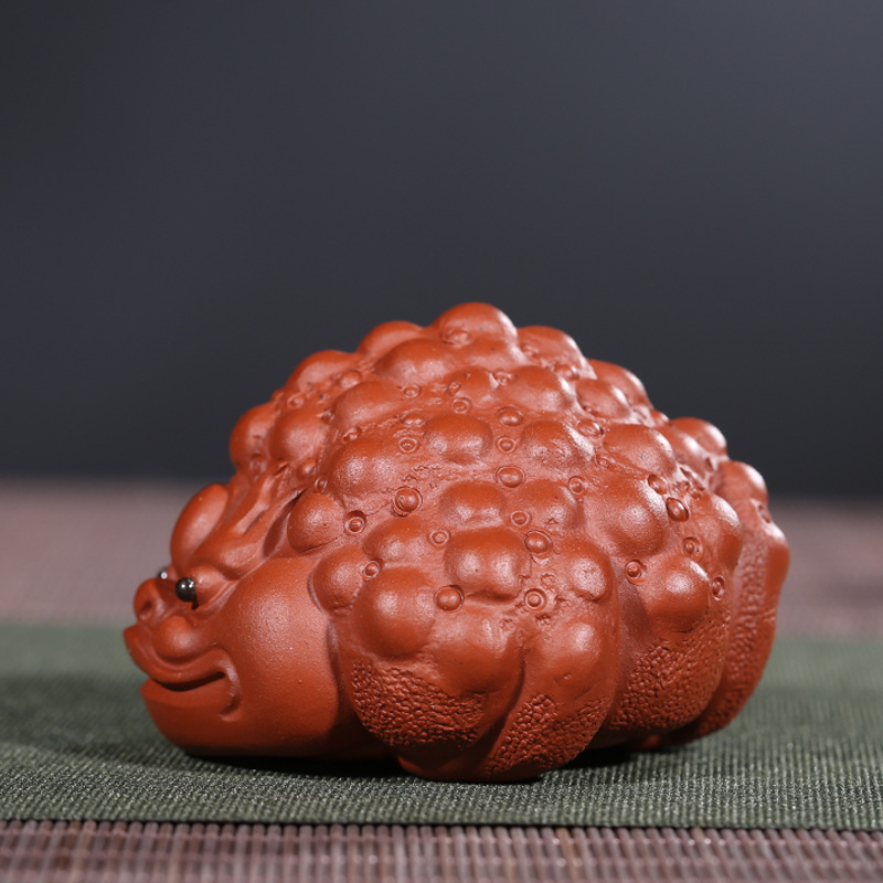 Tea Ornaments May Wealth Come Generously to You Money Drawing ThreeLegged Golden Toad Shipping Tea Ornaments Delivery