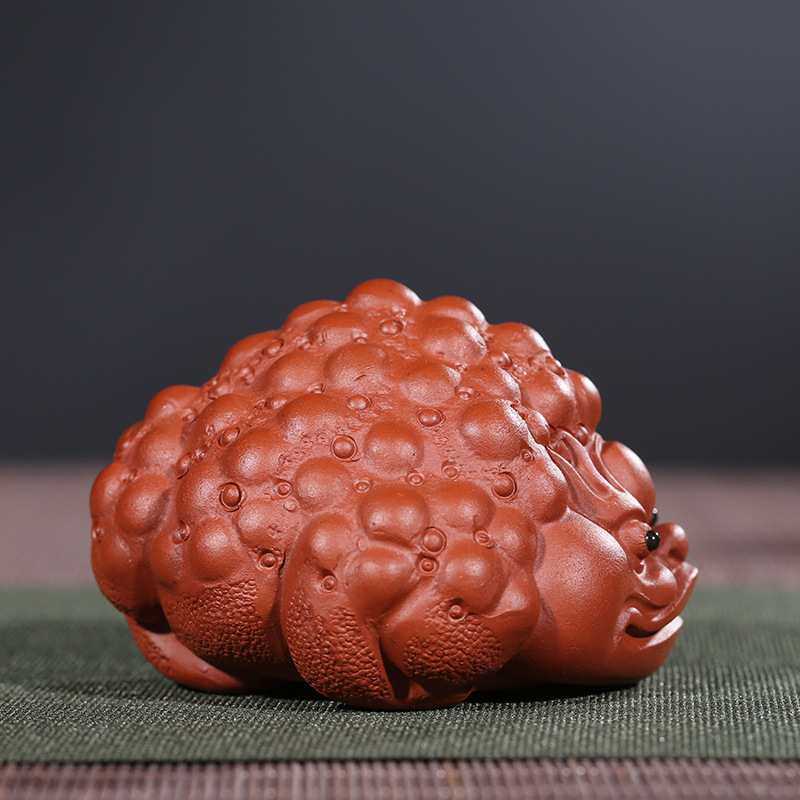 Tea Ornaments May Wealth Come Generously to You Money Drawing ThreeLegged Golden Toad Shipping Tea Ornaments Delivery