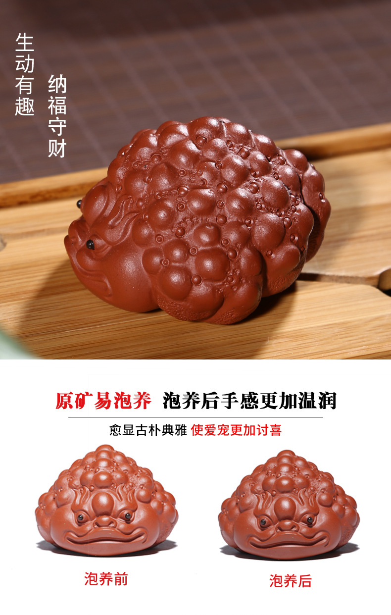 Tea Ornaments May Wealth Come Generously to You Money Drawing ThreeLegged Golden Toad Shipping Tea Ornaments Delivery Tea Ornaments May Wealth Come Generously to You Money Drawing ThreeLegged Golden Toad Shipping Tea Ornaments Delivery