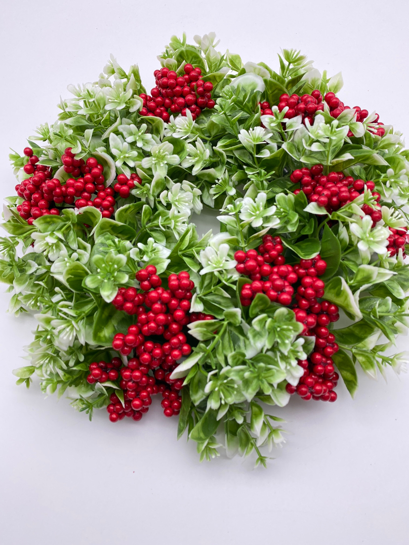 Christmas Wreath, Artificial Flower Leaf, Imitative Tree, Circle, Garland,