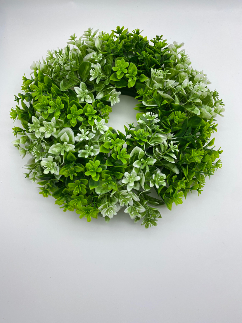 Christmas Wreath, Artificial Flower Leaf, Imitative Tree, Circle, Garland,