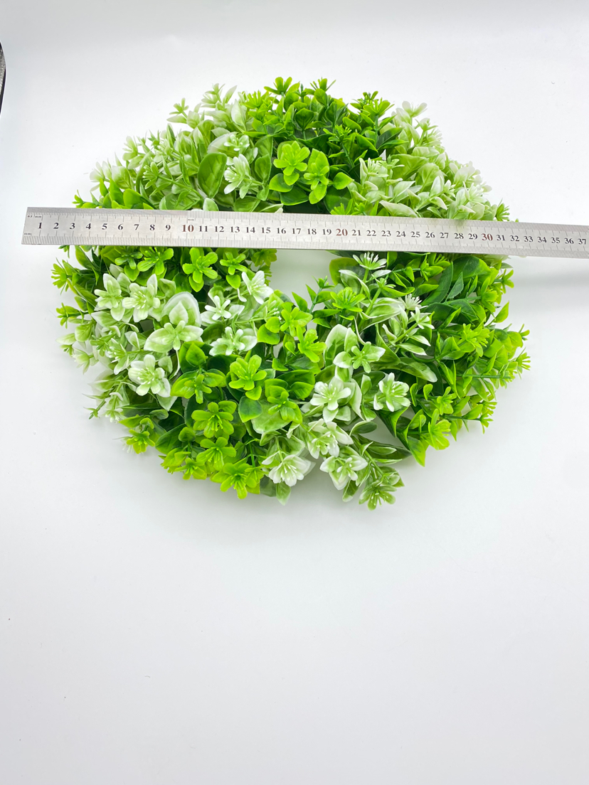 Christmas Wreath, Artificial Flower Leaf, Imitative Tree, Circle, Garland,