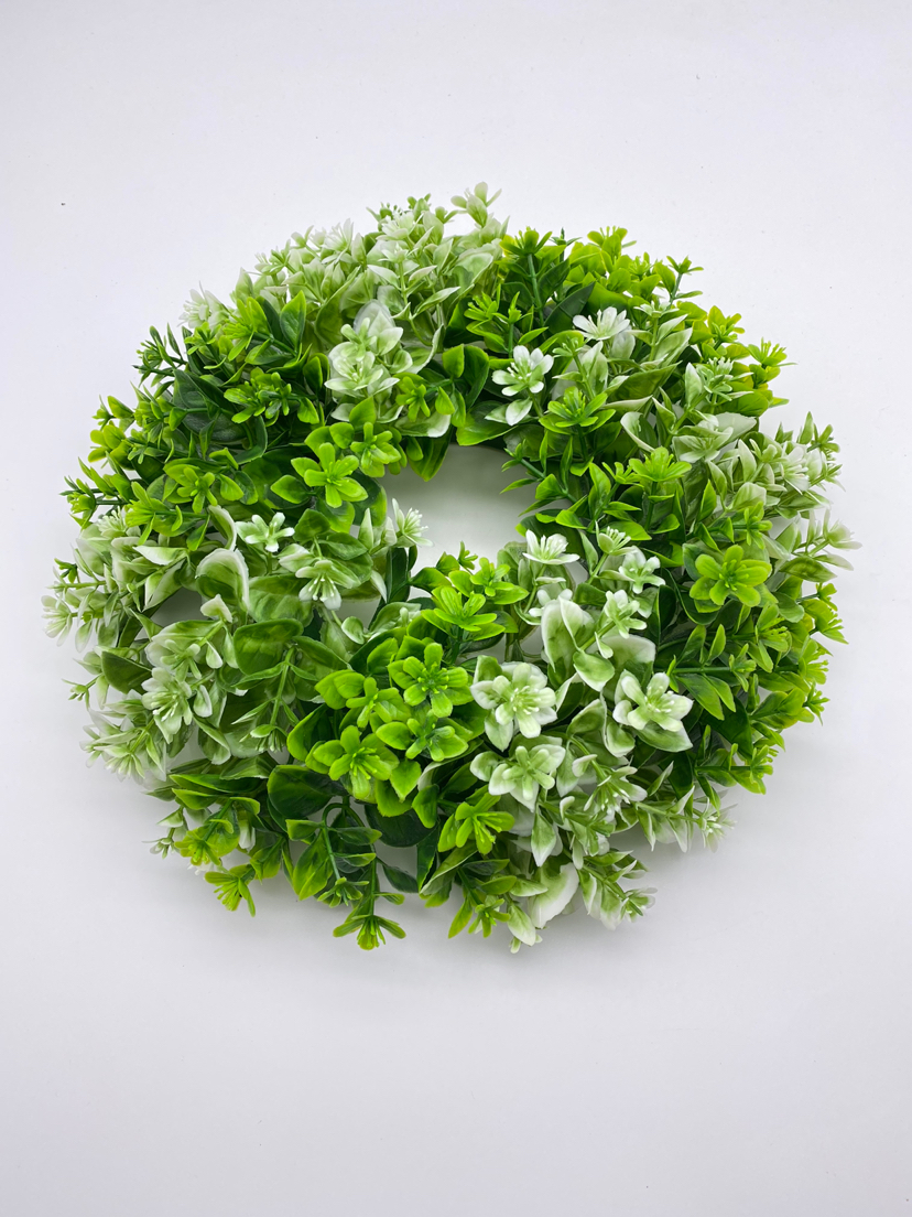 Christmas Wreath, Artificial Flower Leaf, Imitative Tree, Circle, Garland,