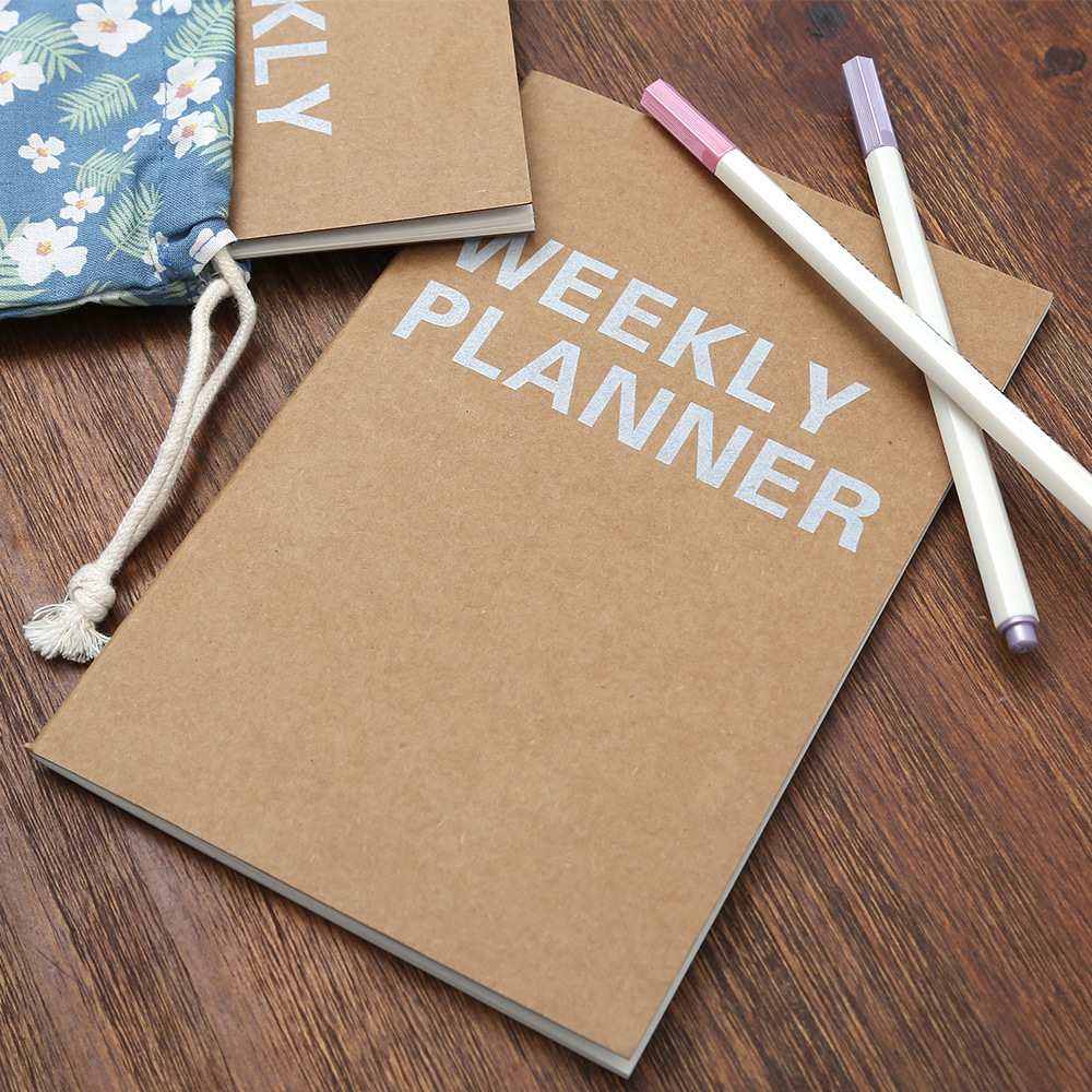 Week schedule this memo agenda this portable notepad notebook