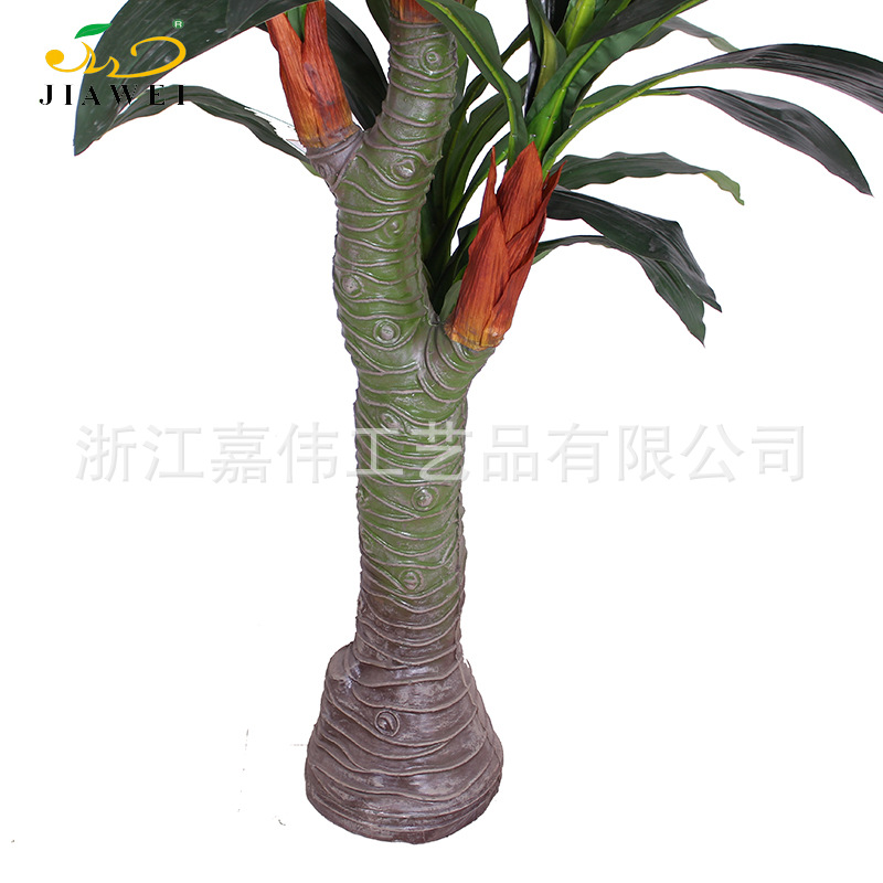 Artificial hand feel flower hand feel leaf false tree fortune flower interior decoration piece landing plant landscape factory direct sales