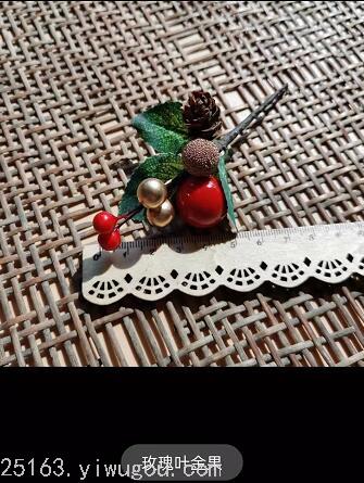 Tree Christmas Decoration Fortune Fruit Hollyberry Mori Style DIY Handmade Material Artificial Flower Berry Hawthorn