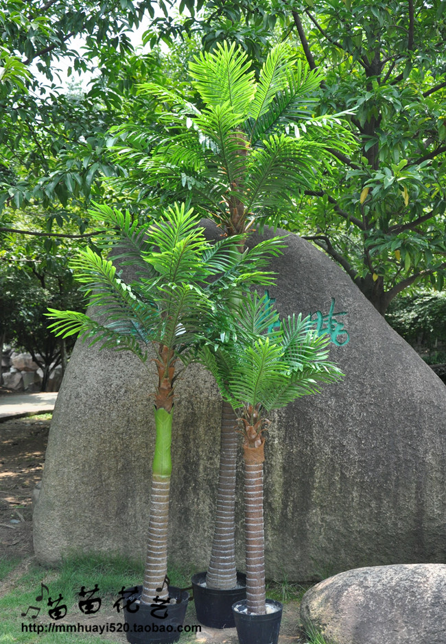 Artificial tree simulation plant manufacturers direct factory to order coconut trees 3 coconut trees.