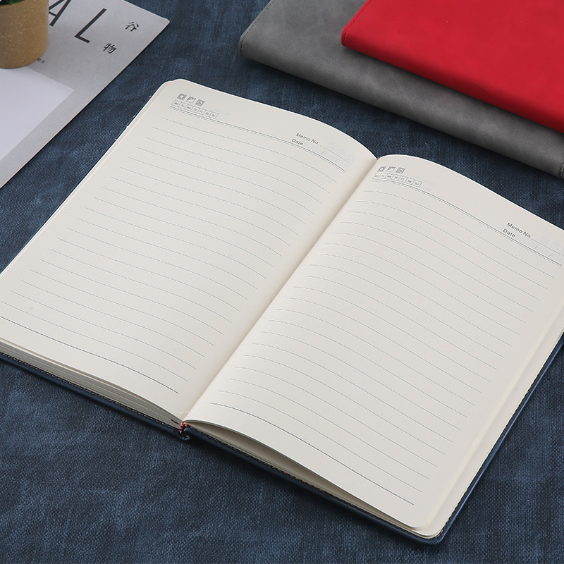 Currently Available Notebook Simple Business Office Leather Notebook Creative Paperback A5 Memo Diary Book Customization