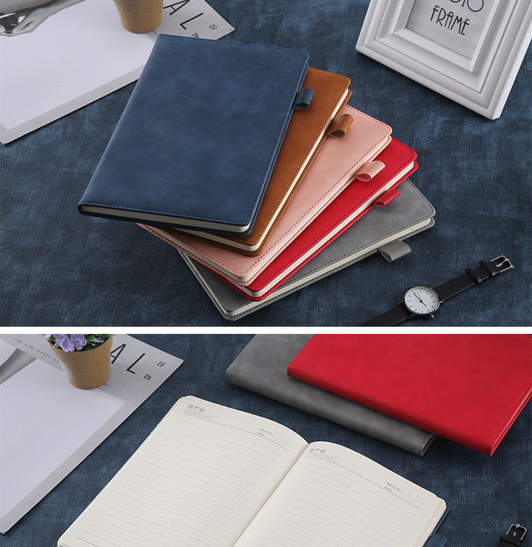 Currently Available Notebook Simple Business Office Leather Notebook Creative Paperback A5 Memo Diary Book Customization Currently Available Notebook Simple Business Office Leather Notebook Creative Paperback A5 Memo Diary Book Customization
