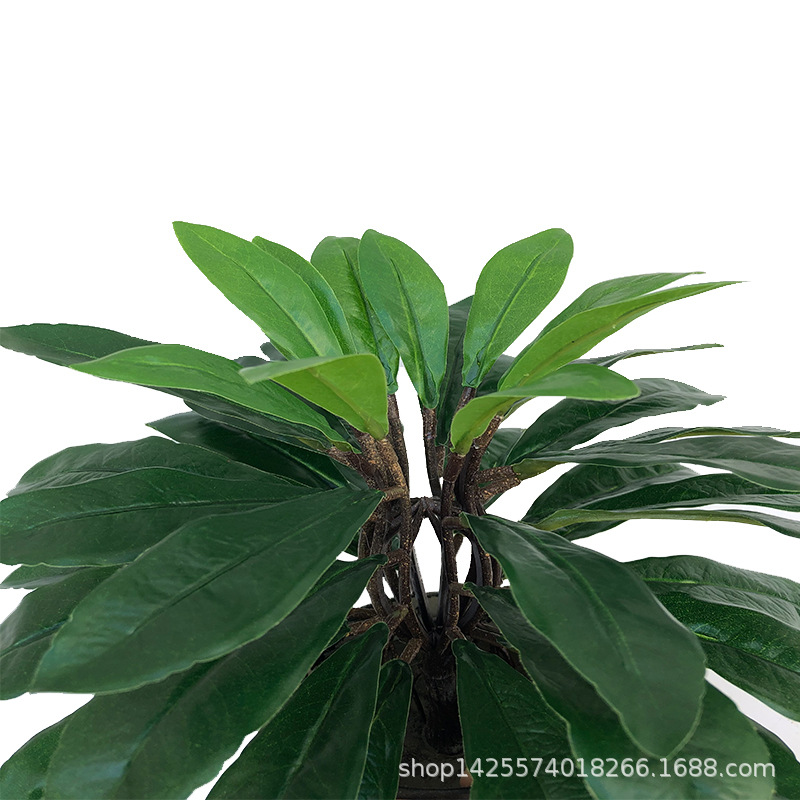 Artificial Plant Waxberry Leaf Shrub Qilixiang Tea Mini Pot Plant Waxberry Fruit Tree Fruit Super Realistic Decoration