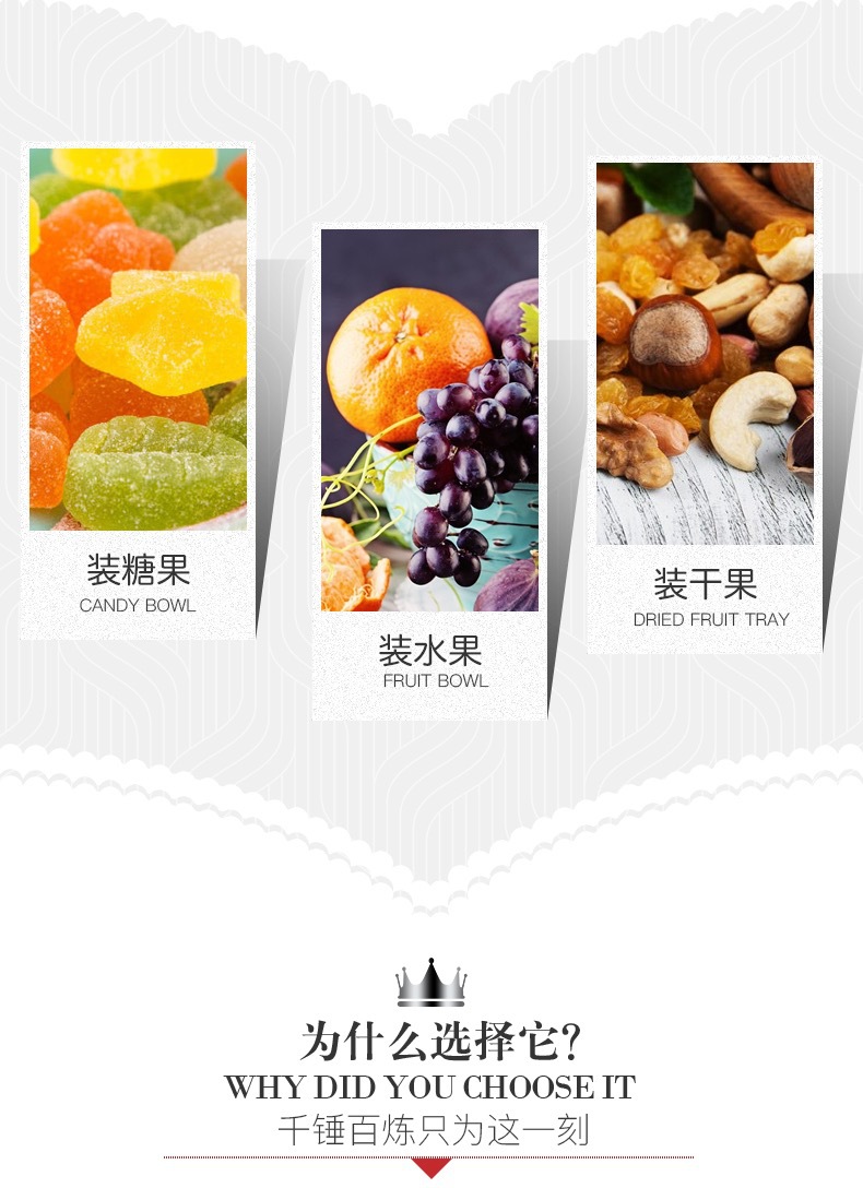 Fire Glass Sugar Bowl Storage Jar Decoration Transparent Candy Fruit Plate Fruit Plate Dried Fruit Tray Creative European Style Sucrier with Lid
