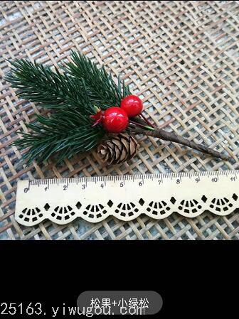 Pine Tree Christmas Decoration Fortune Fruit Mori Style DIY Handmade Material Artificial Flower Berry Chinese Hawthorn