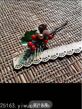 Pine Tree Christmas Decoration Fortune Fruit Mori Style DIY Handmade Material Artificial Flower Berry Chinese Hawthorn