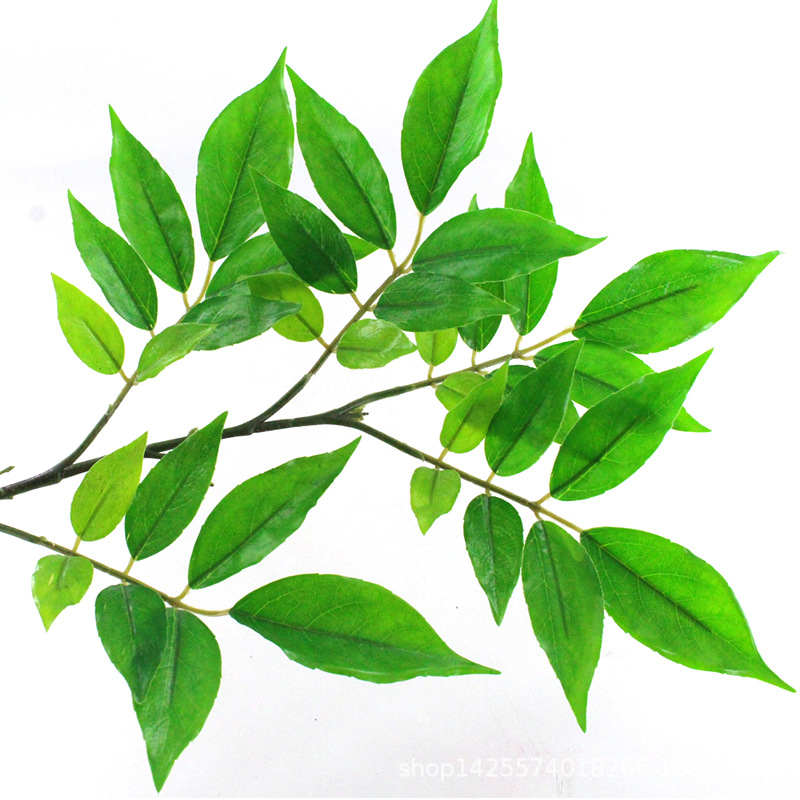 Artificial Maple Leaf Oak Tree Red Branch Firewood Spring and Autumn Color Deciduous Arbor Background Acacia Leaves Maple Tree Engineering Decoration Wholesale