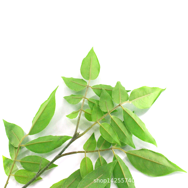 Artificial Maple Leaf Oak Tree Red Branch Firewood Spring and Autumn Color Deciduous Arbor Background Acacia Leaves Maple Tree Engineering Decoration Wholesale