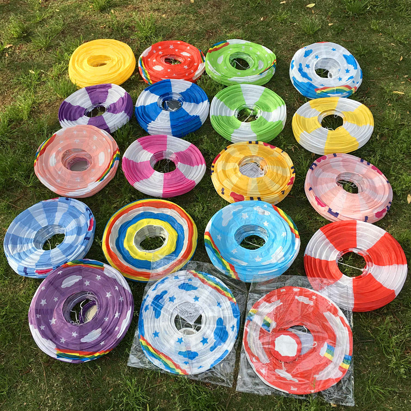 Hot Air Balloon Chinese Lantern Festival Atmosphere Decoration Kindergarten Pendant Folding Chinese Lantern Children&#039;s Birthday Party Decoration