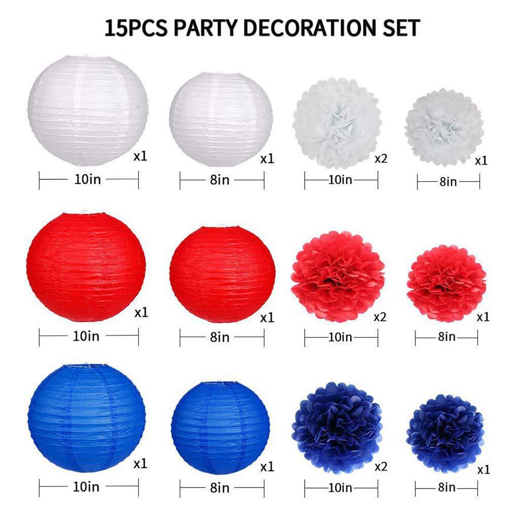 15PCs Pack Paper Flower Ball Chinese Lantern Set Birthday Party Wedding Decoration Background Layout 15PCs Pack Paper Flower Ball Chinese Lantern Set Birthday Party Wedding Decoration Background Layout