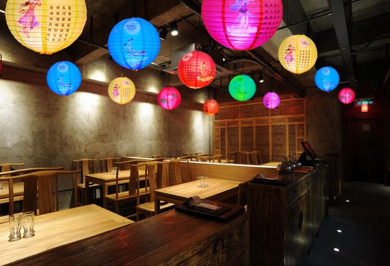 Mid-Autumn Festival Chinese Lantern Decoration Colorful DIY Folding Paper Lamp Shade Ornaments National Day Scene Mid-Autumn Festival Chinese Lantern Decoration Colorful DIY Folding Paper Lamp Shade Ornaments National Day Scene