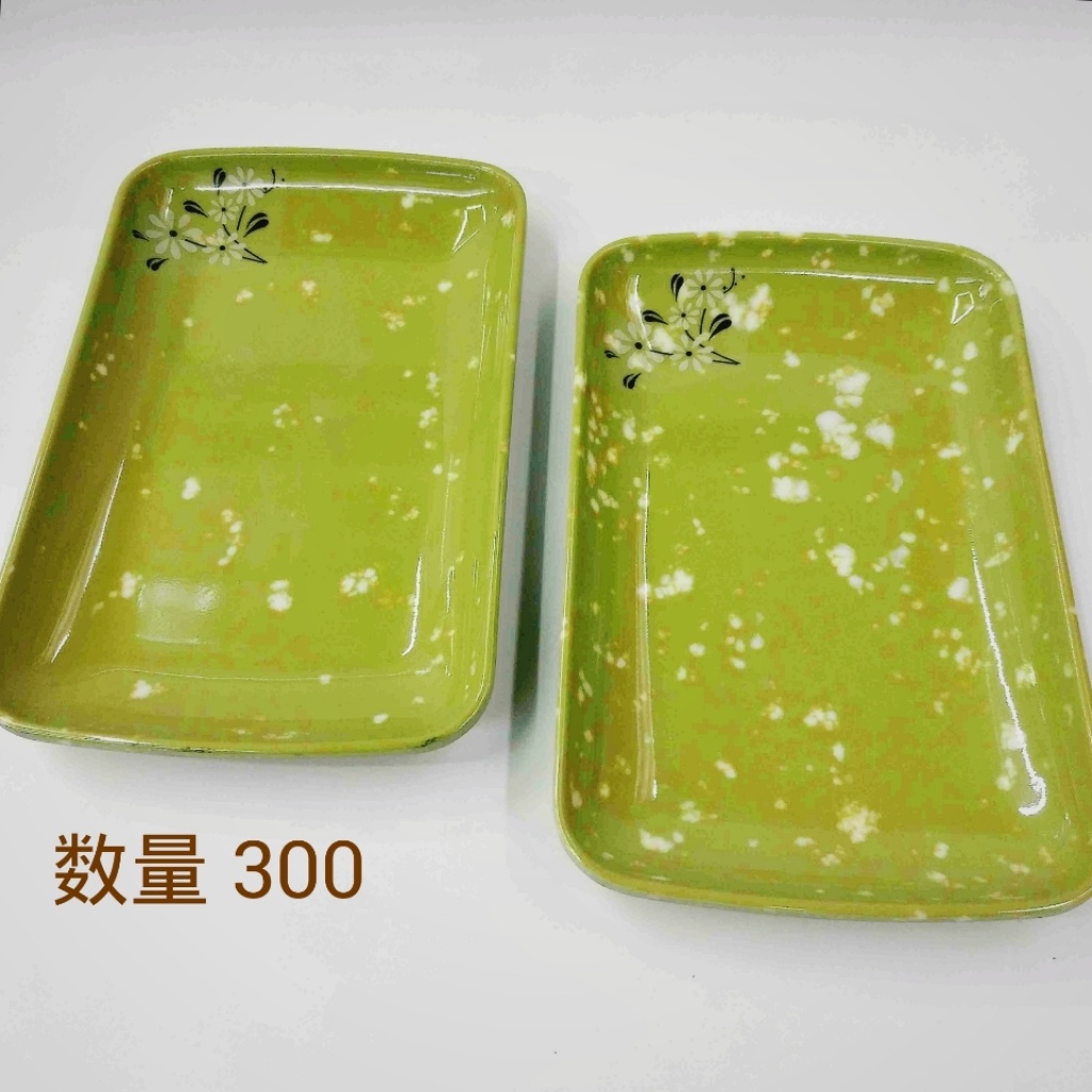 Rectangular tray household Teacup tray miamine tea tray European Living room water cupcake fruit tray 2 yuan