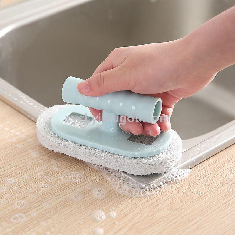 Bathtub brush with handle cleaning brush
