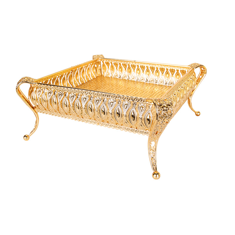 Living Room Household fruit tray Creative Modern Metal fruit Tray European multi-functional Tea Table Desktop Snack box