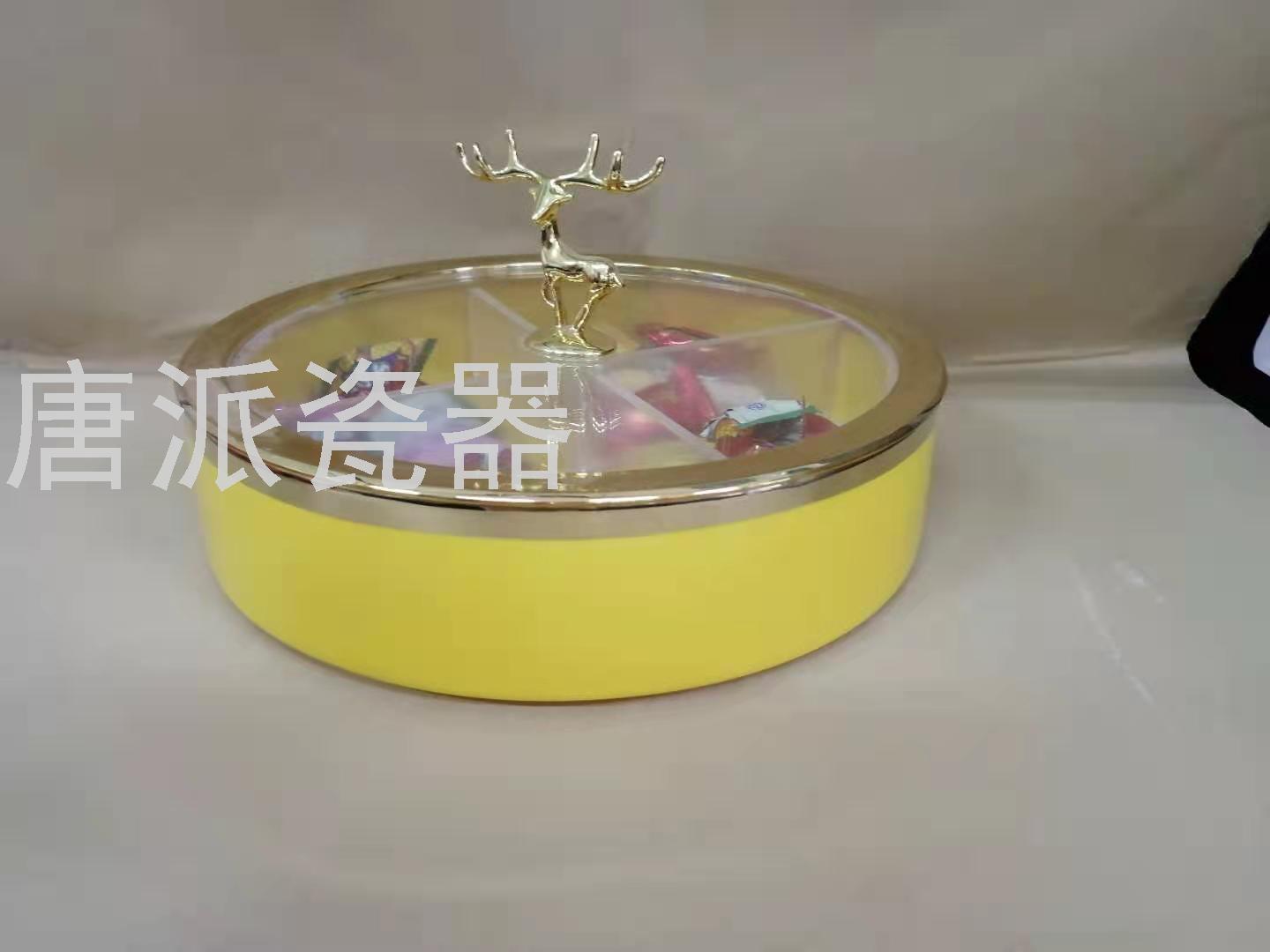 European-Style Ceramic Fruit Plate Party Dried Fruit Tray Creative Combination Multi-Layer Cake Plate Candy Plate