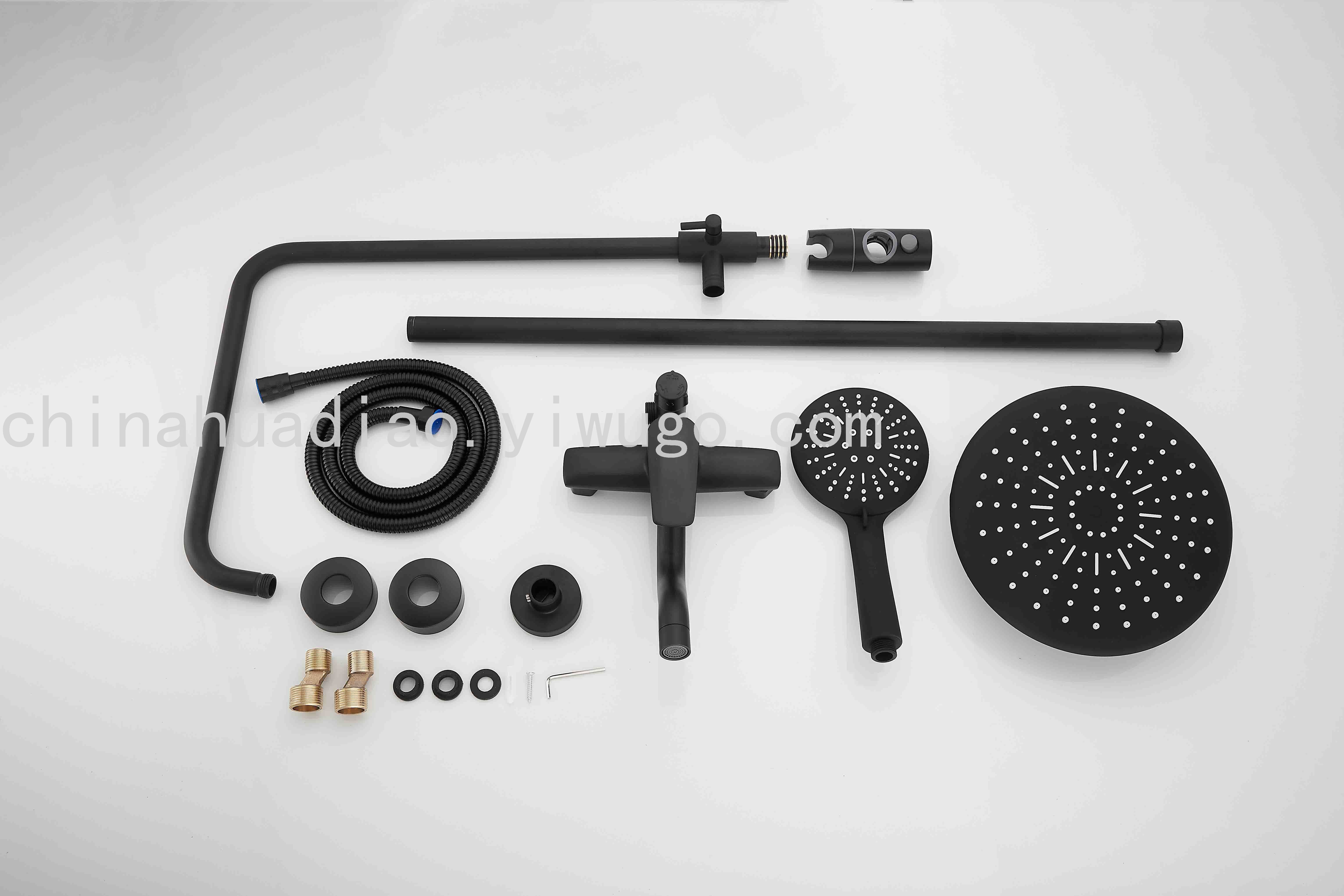 Huayuan Bathroom Bathtub Faucet Shower Zinc Alloy Shower Faucet Black Shower Set