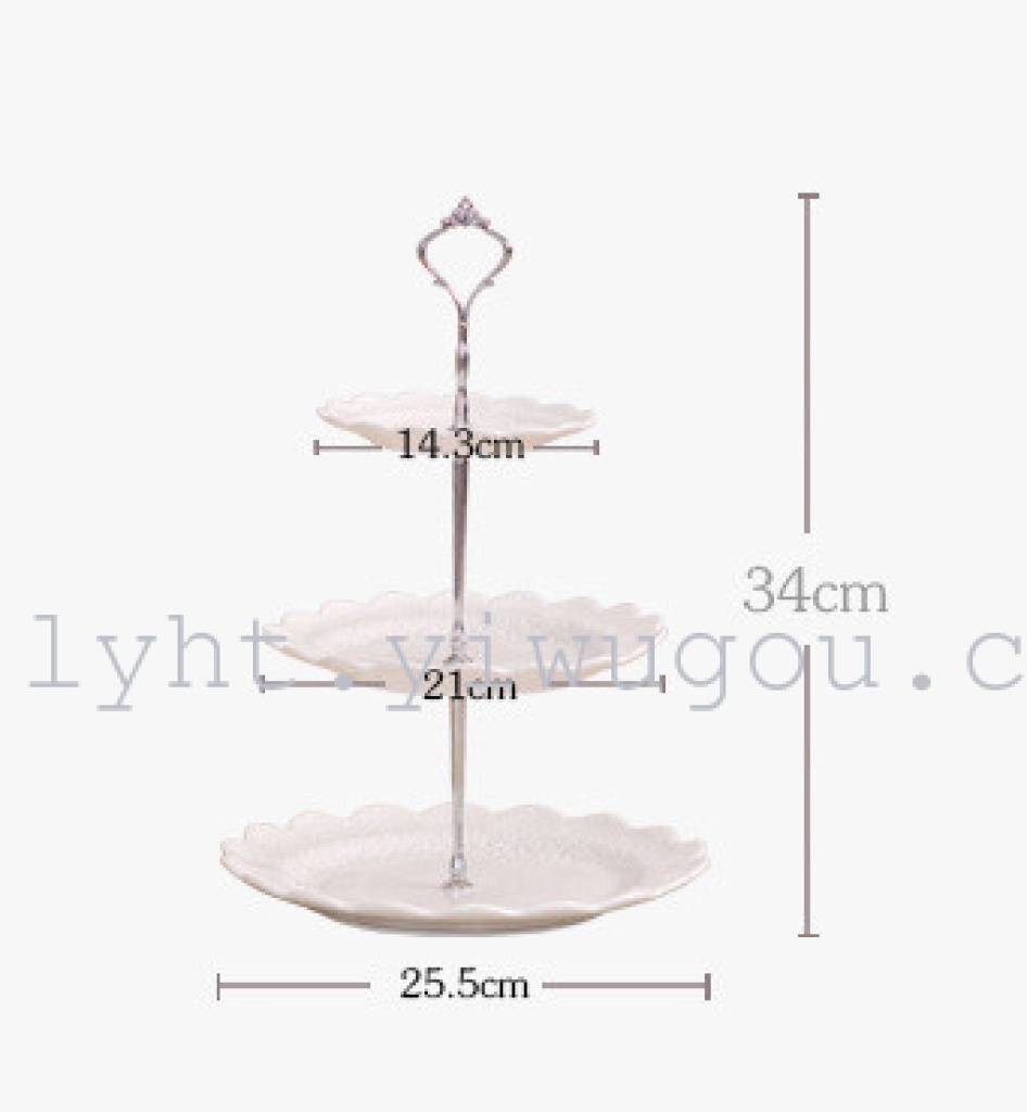 Fruit Plate Crystal Fruit Plate Candy Plate Cake Plate Dried Fruit Tray Hollow Fruit Plate Multi-Layer String Disk
