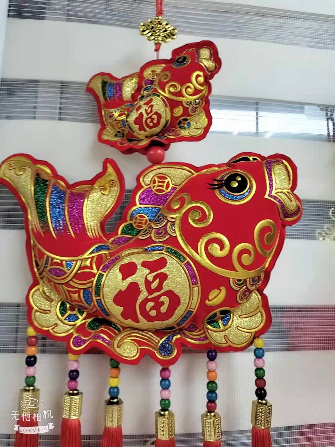 2021 New Spring Festival Pendant Festive Gift Chinese Knot Couplet Housewarming Happy Lantern Festival New Year Holiday