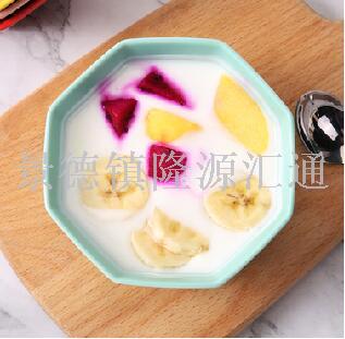 Ceramic glaze baking tray handle tray fruit tray octagonal baking tray gift tray salad tray fruit tray