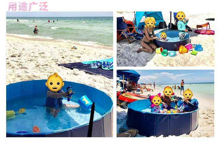 Manufacturers Currently Available Pet Bathtub Collapsible Pet Pool PVC Fit for Children Adults Foldable Tub